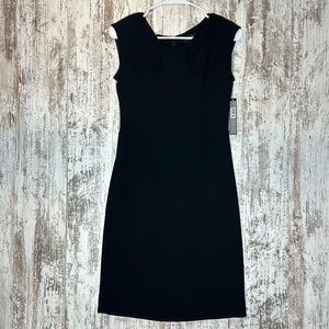 Tahari Arthur S. Levine Karson Sheath Dress In Black  Sz 2